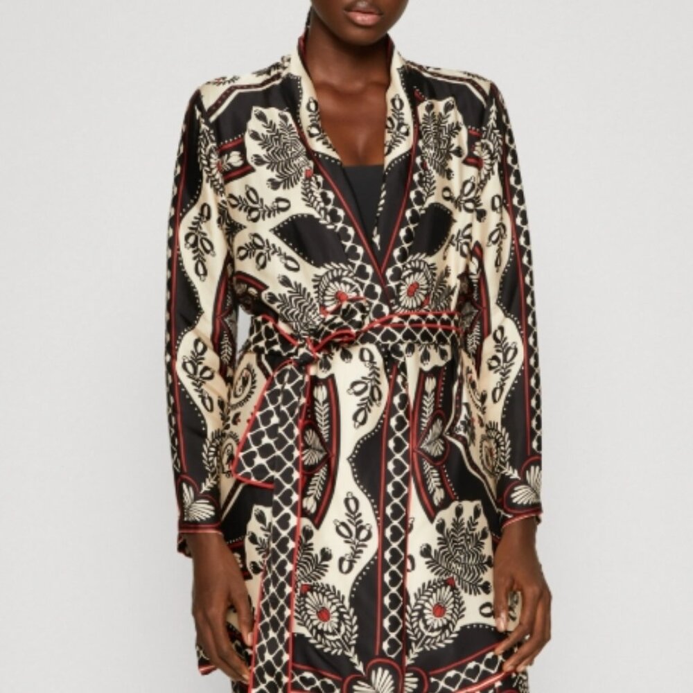 NWOT Farm Rio Passion Scarf Wrap Mini Dress XXS $215 - Picture 2 of 15